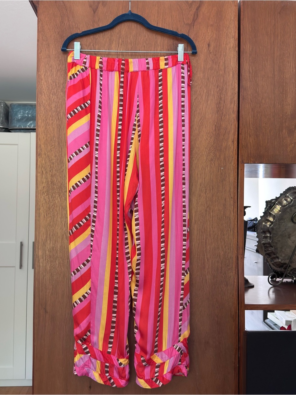 Farm Rio Lucy Stripes Pants Small - Picture 6 of 13
